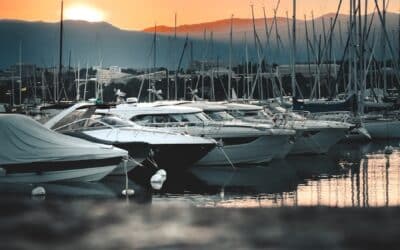 a bunch of boats that are in the water